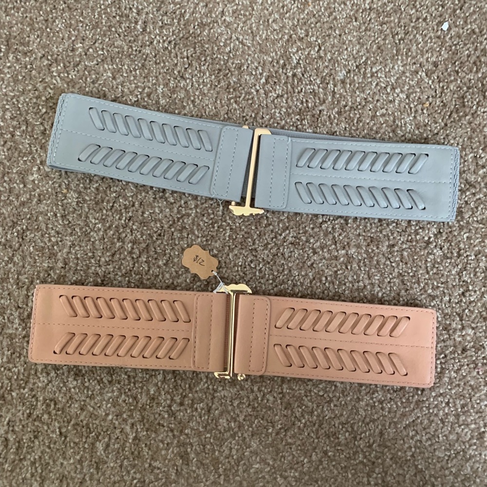 Brand new never worn wide belts!